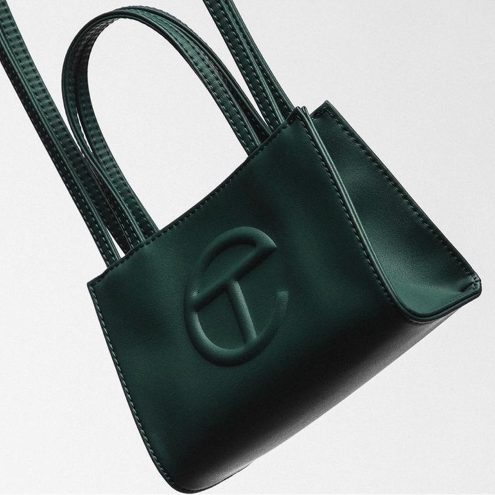 Telfar green mini bag